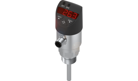 Pressure sensor and temperature sensor mounted in hydraulic power pack